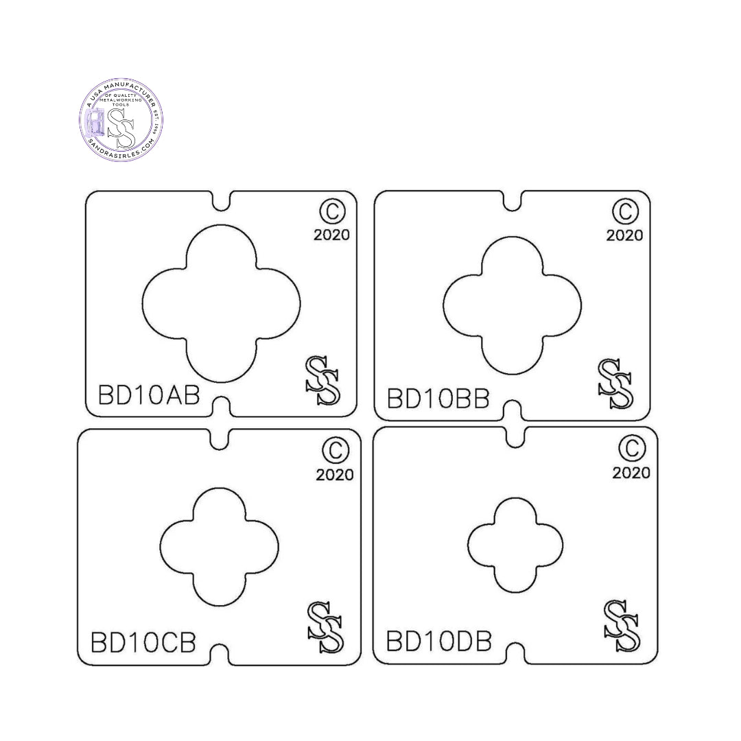 SS BLANKING DIE 3 PIECE SET BD10 DESIGN SET